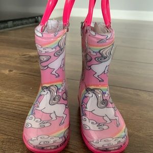 Kids Unicorn Rain Boots